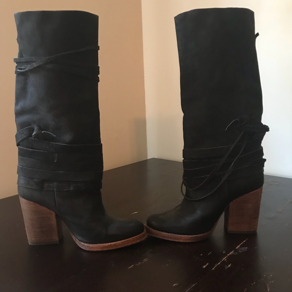 Free people boots worn once